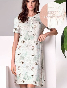 Сорочка с коротким рукавом Lormar NINFEE 632572CO pesca, Цвет: pesca (персиковый), Размеры: 3XL, изображение 2