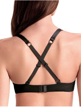 Формованный бюстгальтер без косточек Lormar SHINE nero, Цвет: nero (черный), Размеры: 70B, изображение 2