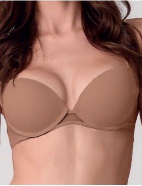 Сверхлегкий бюстгальтер пуш-ап Lormar Soft up EXTRA ВЛ25 bronze skin, Цвет: bronze skin (кофе), Размеры: 70B