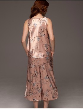 Комплект из топа и укороченных брюк Mia-Amore FIORA 4645, Цвет: персиковый, Размеры: S, изображение 2