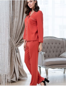Трикотажная пижама Mia-Amore MARIA 1726 терракот, Цвет: терракот, Размеры: S, изображение 4