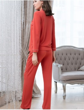 Трикотажная пижама Mia-Amore MARIA 1726 терракот, Цвет: терракот, Размеры: S, изображение 3