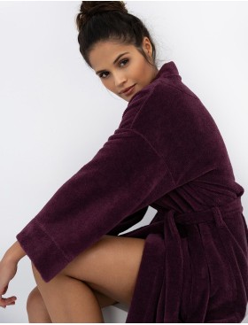 Банный халат Sensis INDIGO, Цвет: бордовый, Размеры: L/XL, изображение 3