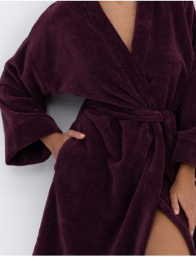 Банный халат Sensis INDIGO, Цвет: бордовый, Размеры: L/XL, изображение 4