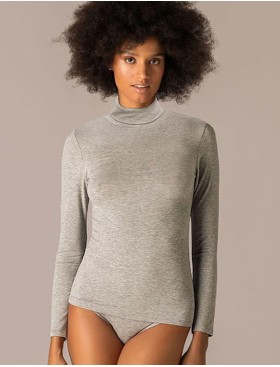 Водолазка из модала Sielei TODAY 6020 grigio melange, Цвет: grigio melange (серы, Размеры: M, изображение 4