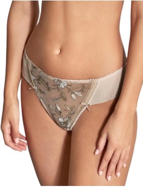 Трусы стринги с вышивкой Empreinte 01218 LAUREN старинное золото, Цвет: старинное золото, Размеры: S