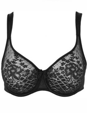 Кружевной бюстгальтер Empreinte 0786 MELODY чёрный, Цвет: чёрный, Размеры: 75H, изображение 4