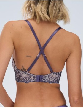 Бюстгальтер с пуш-ап вкладышами Alles BAROQUE ULTRA P-UP, Цвет: голубой, Размеры: 70B, изображение 2