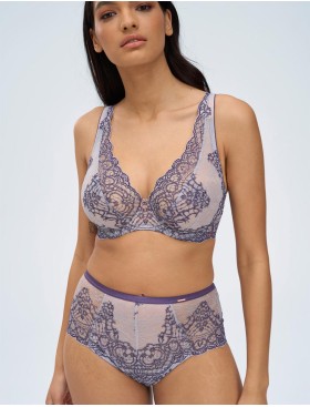 Бюстгальтер бралетт Alles BAROQUE ULTRA M bralette, Цвет: голубой, Размеры: 70C, изображение 4