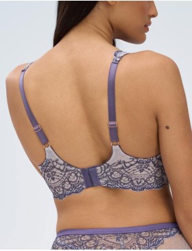 Бюстгальтер бралетт Alles BAROQUE ULTRA M bralette, Цвет: голубой, Размеры: 70C, изображение 2