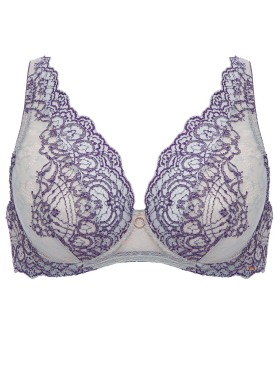 Бюстгальтер бралетт Alles BAROQUE ULTRA M bralette, Цвет: голубой, Размеры: 70C, изображение 9