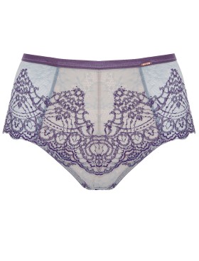 Высокие стринги Alles BAROQUE ULTRA stringi classic, Цвет: голубой, Размеры: S, изображение 5