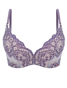 Бюстгальтер пуш-ап без косточек Alles BAROQUE ULTRA super P-UP, Цвет: голубой, Размеры: 70B, изображение 6