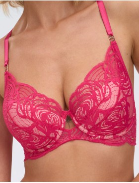 Бюстгальтер с вкладышами пуш-ап Alles EUPHORIC ROUGE P-UP, Цвет: фуксия, Размеры: 65C