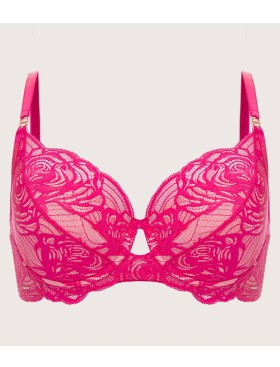 Бюстгальтер с вкладышами пуш-ап Alles EUPHORIC ROUGE P-UP, Цвет: фуксия, Размеры: 65C, изображение 6