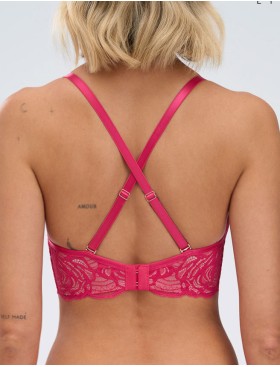 Бюстгальтер с вкладышами пуш-ап Alles EUPHORIC ROUGE P-UP, Цвет: фуксия, Размеры: 65C, изображение 2