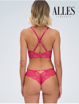 Бюстгальтер с вкладышами пуш-ап Alles EUPHORIC ROUGE P-UP, Цвет: фуксия, Размеры: 65C, изображение 5