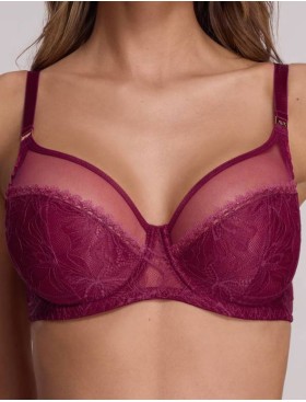 Бюстгальтер мягкий Ava CRYSTAL 1396 M chianti, Цвет: фуксия, Размеры: 95E