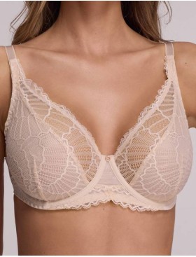 Кружевной бюстгальтер бралетт Ava DELIGHT 2200 M beige, Цвет: телесный, Размеры: 75H