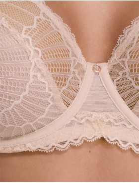 Кружевной бюстгальтер бралетт Ava DELIGHT 2200 M beige, Цвет: телесный, Размеры: 75H, изображение 3