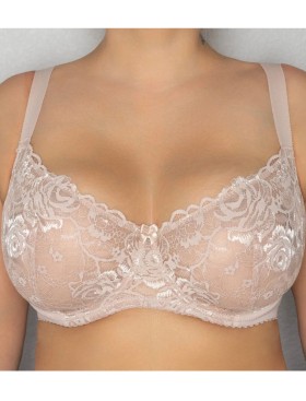 Легкий кружевной бюстгальтер Fluide ALLURE 7052 серебристый пион, Цвет: серебристый пион, Размеры: 75B, изображение 4