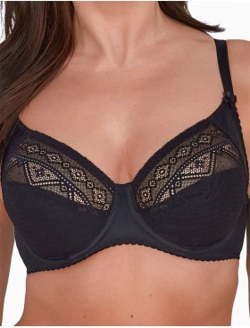 Бюстгальтер мягкий Gaia 059 NANCY M черный, Цвет: черный, Размеры: 70I