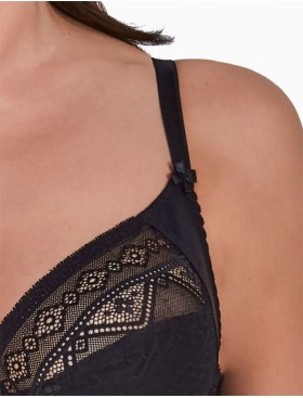 Бюстгальтер мягкий Gaia 059 NANCY M черный, Цвет: черный, Размеры: 70I, изображение 5