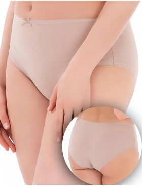 Высокие трусы слипы Honey H40-21-AK крем-брюле, Цвет: крем-брюле, Размеры: 9XL, изображение 2