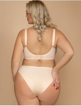 Кружевной бюстгальтер балконет Kris Line BETTY COFFEE halfcupsoft, Цвет: бежевый, Размеры: 65K, изображение 8