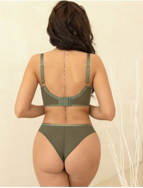 Трусики бразилиана Kris Line LULU stringshorts, Цвет: оливковый, Размеры: L, изображение 4