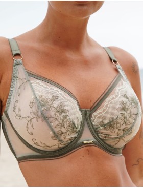 Бюстгальтер с мягкой чашкой бралетт Kris Line LULU soft bralette, Цвет: оливковый, Размеры: 100F