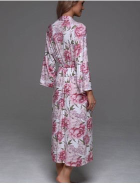 Длинный трикотажный халат Mia-Amore ABBEY 5559, Цвет: мультицвет, Размеры: L/XL, изображение 2