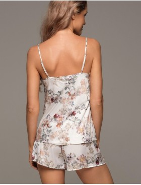 Шелковый комплект с шортами Mia-Amore EDEN 5183, Цвет: молочный, Размеры: 3XL, изображение 2