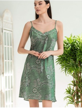 Короткая сорочка из атласа Mia-Amore ELOISA 7480, Цвет: мятный, Размеры: 3XL, изображение 4