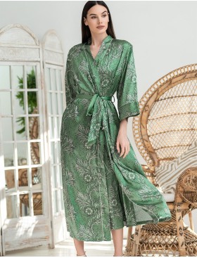 Длинный халат-кимоно Mia-Amore ELOISA 7489, Цвет: мятный, Размеры: 4XL/5XL