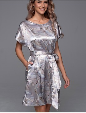 Шёлковая туника Mia-Amore LA PERLA 4714, Цвет: жемчужный, Размеры: 4XL/5XL