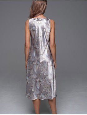 Классическая шёлковая сорочка Mia-Amore LA PERLA 4718, Цвет: жемчужный, Размеры: 2XL, изображение 3