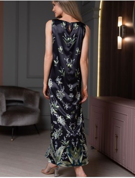 Длинное платье-сорочка Mia-Amore LURDES 4557, Цвет: черный, Размеры: 3XL, изображение 2