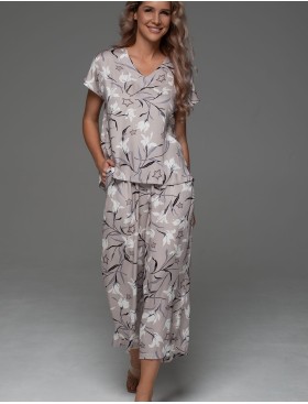 Пижама с укороченными штанами Mia-Amore MAILA 5566, Цвет: серый, Размеры: 2XL, изображение 4