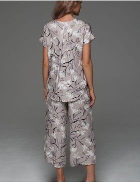 Пижама с укороченными штанами Mia-Amore MAILA 5566, Цвет: серый, Размеры: 2XL, изображение 2