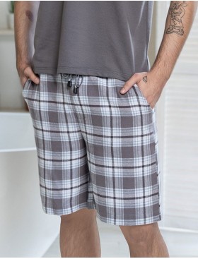 Мужской комплект с шортами Mia-Amore Mr&Mrs SMITH 5108 серо-голубой, Цвет: серо-голубой, Размеры: L, изображение 4