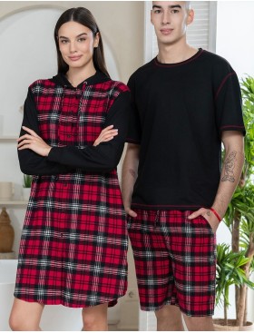 Мужской комплект с шортами Mia-Amore Mr&Mrs SMITH 5108 красно-черный, Цвет: красно-черный, Размеры: 2XL, изображение 3