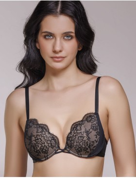 Бюстгальтер пуш-ап гель Mioocchi JOLIN 8325 nero, Цвет: nero (черный), Размеры: 80C, изображение 3