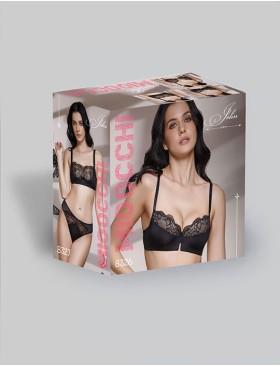 Бюстгальтер бралетт на косточках Mioocchi JOLIN 8327 nero, Цвет: nero (черный), Размеры: 70B, изображение 9