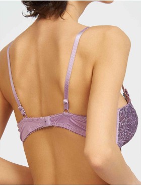 Бюстгальтер мягкий кружевной Simona M 484 серо-туман, Цвет: серо-туман, Размеры: 75E, изображение 2