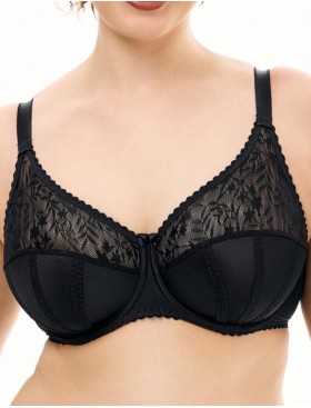 Бюстгальтер мягкий Sermija JASMINE 187-25-L чёрный, Цвет: чёрный, Размеры: 75H