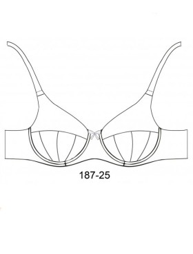 Бюстгальтер мягкий Sermija JASMINE 187-25-L чёрный, Цвет: чёрный, Размеры: 75H, изображение 7