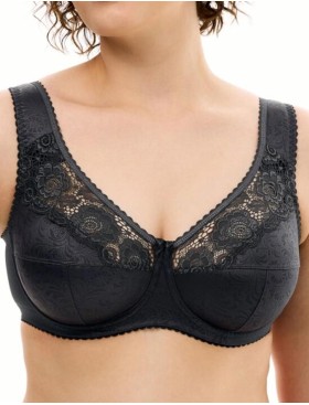 Бюстгальтер на широких бретелях Sermija PELAGEYA 191-25-L тёмный-графит, Цвет: тёмный-графит, Размеры: 80C