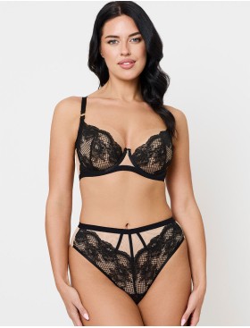 Бюстгальтер мягкий Subtille BELINDA BLACK soft, Цвет: черный+бежевый, Размеры: 75H, изображение 4