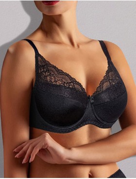 Бюстгальтер на поролоне Albina L ELEGANT 8085 черный, Цвет: черный, Размеры: 75G